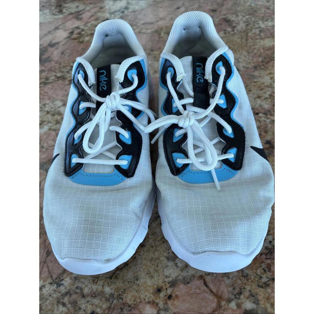 Nike Women's Tennis Shoes Size 7 Black/White/Blue Athletic Sneakers